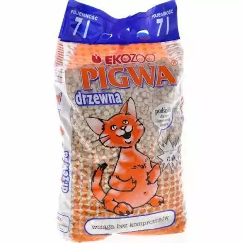 Oferta Ekozoo Pigwa drzewna- podściółka drewniana dla kotów, gryzoni i innych zwierząt, 7l