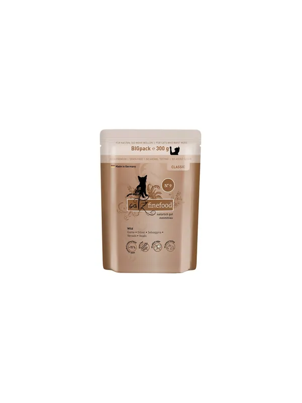 Catz Finefood Classic N.09 Dziczyzna saszetka 300g Nowy