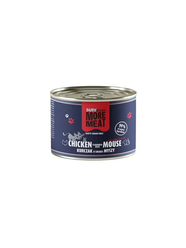 BUBAlicious Kot More Meat Duo kurczak i mysz puszka 185g Wyjątkowa oferta