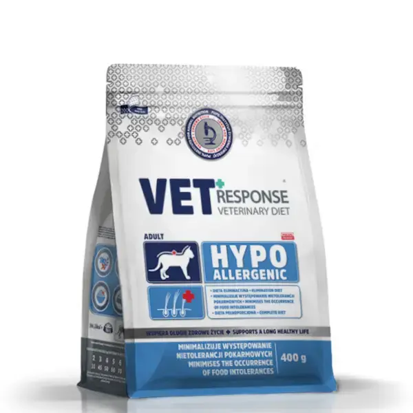 VET RESPONSE VETERINARY DIET HYPPOALERGENIC - Sucha karma dla kota Bezpieczna płatność