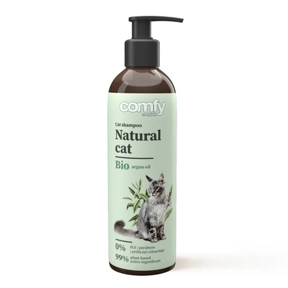 COMFY Szampon Natural Cat 250 ml dla kotów wszystkich ras Do wyczerpania zapasów