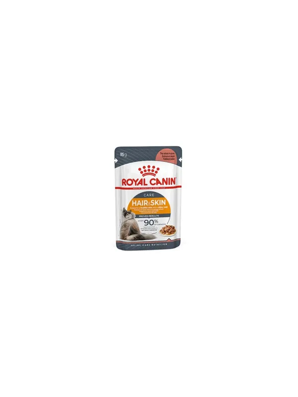 Royal Canin Hair & Skin Care w sosie karma mokra dla kotów dorosłych, zdrowa skóra, piękna sierść saszetka 85g Darmowy zwrot