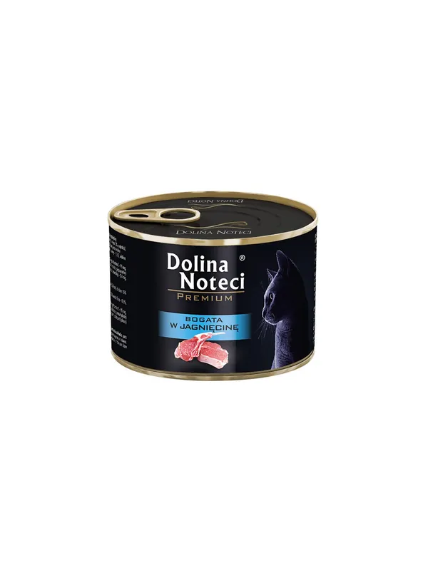 Tylko do końca tygodnia Dolina Noteci Premium Kot Bogata w jagnięcinę puszka 185g