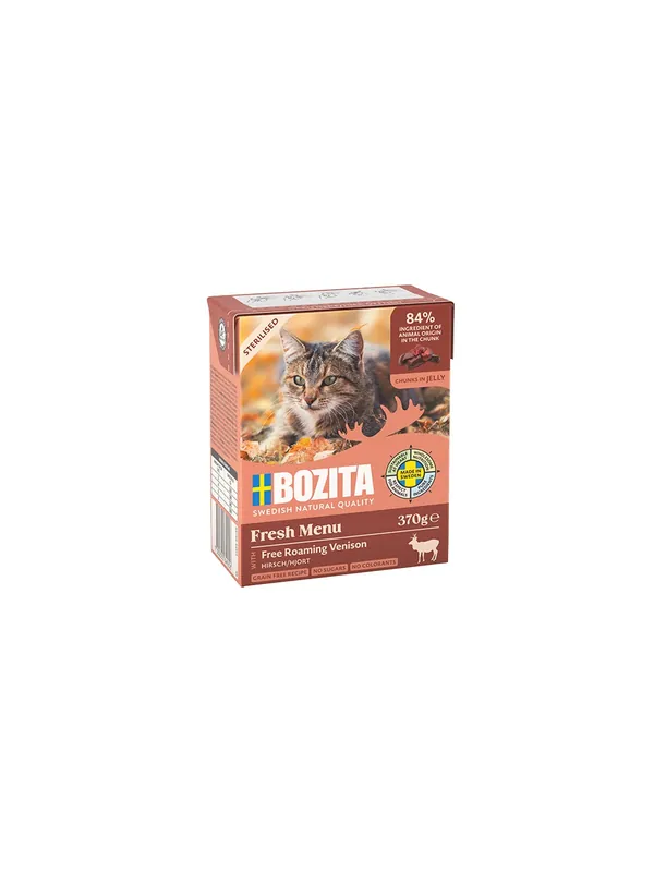 Tani Bozita Sterilised z dziczyzną kawałki w galaretce kartonik 370g