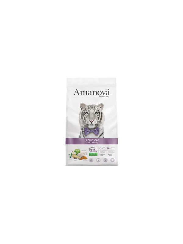 Amanova Cat Adult Fish Delicacy White Fish - biała ryba 1,5kg Okazja