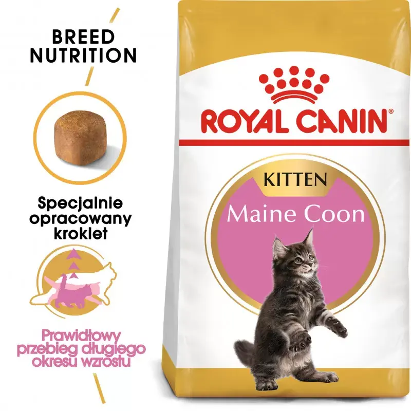 ROYAL CANIN Maine Coon Kitten karma sucha dla kociąt do 15 miesiąca, rasy maine coon Bezpieczne zakupy