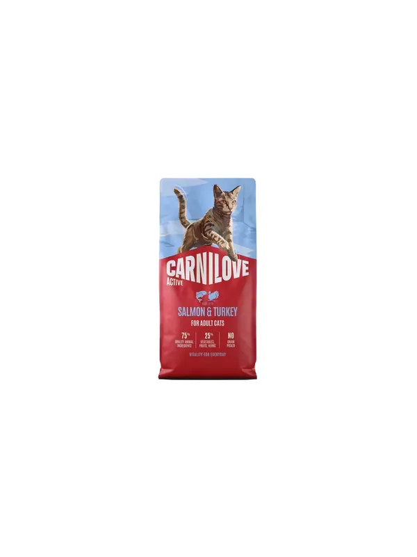 Carnilove Cat Active Salmon & Turkey - łosoś i indyk 2kg Wysoka jakość