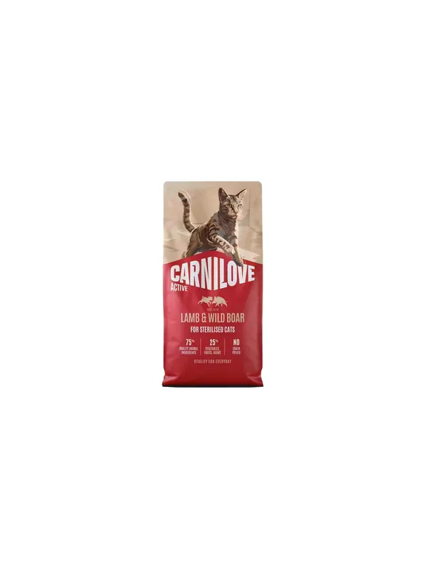 Carnilove Cat Active Lamb & Wild Boar Sterilised - jagnięcina i dzik 2kg Hit cenowy