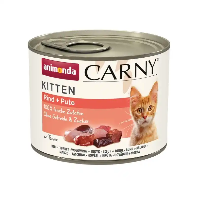 Okazja ANIMONDA Carny Kitten - Wołowina z indykiem 200g