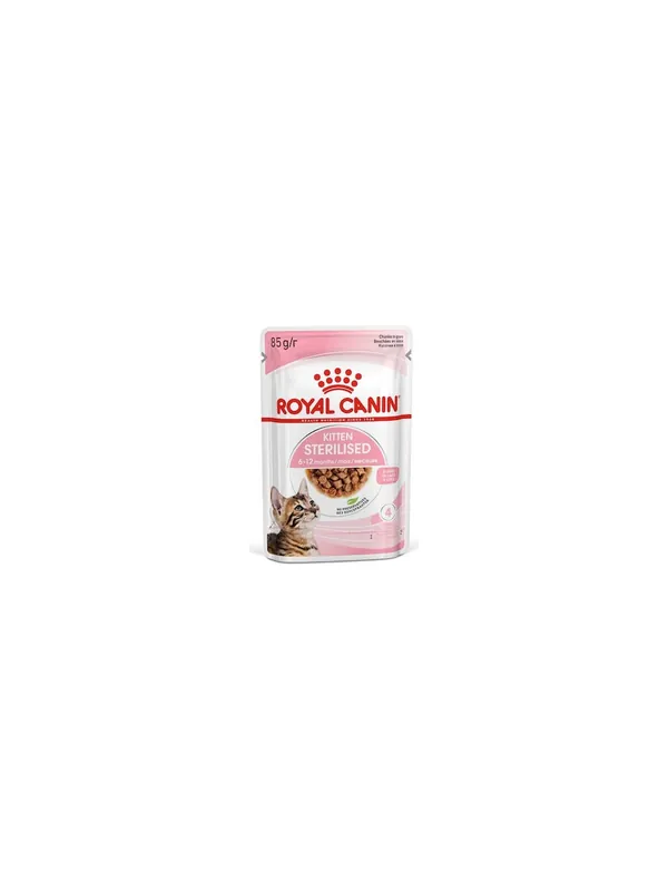 Royal Canin Kitten Sterilised karma mokra w sosie dla kociąt od 6 do 12 miesiąca życia, sterylizowanych saszetka 85g Ostatnia szansa