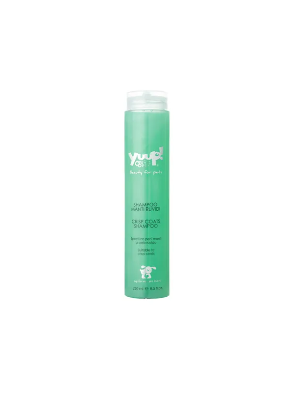 Yuup! Home Crisp Coat Shampoo 250ml – Specjalistyczny Szampon dla Ras z Twardym i Szorstkim Włosem dla Psa i Kota Okazja