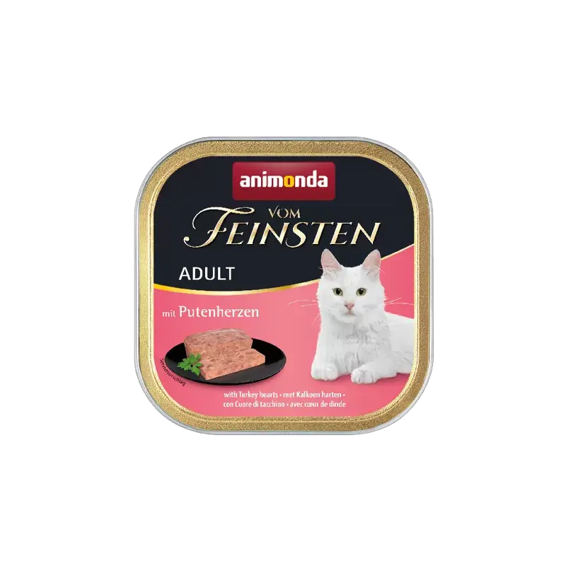 ANIMONDA Cat Vom Feinsten Adult - Serca indyka Szybka wysyłka