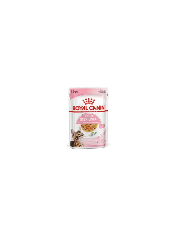 Royal Canin Kitten Sterilised karma mokra w galaretce dla kociąt od 6 do 12 miesiąca życia, sterylizowanych saszetka 85g Ostatnia szansa
