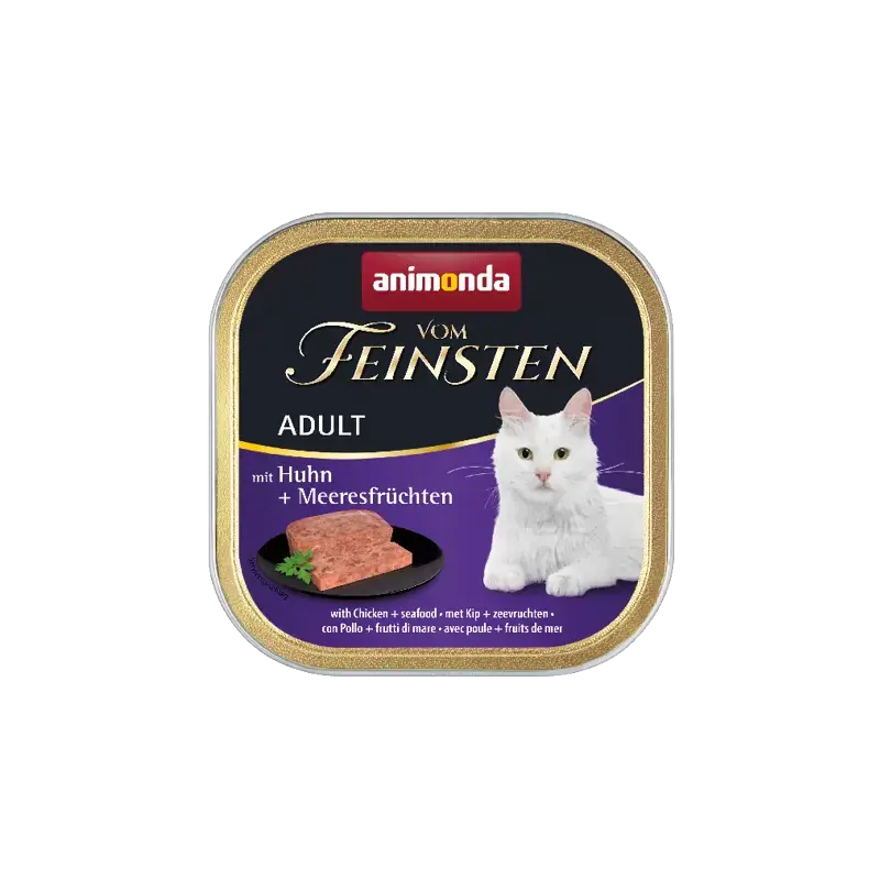 ANIMONDA Cat Vom Feinsten Adult - Kurczak i owoce morza Łatwy zwrot