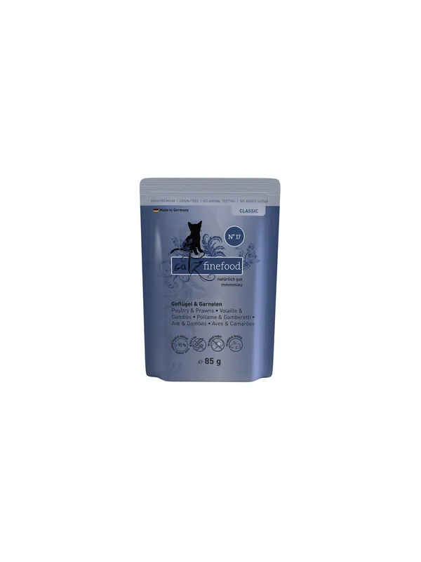 Tani Catz Finefood Classic N.17 Drób i Krewetki saszetka 85g