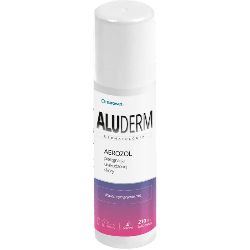 EUROWET Alu-Derm - spray do pielęgnacji uszkodzonej skóry 210ml Niska cena