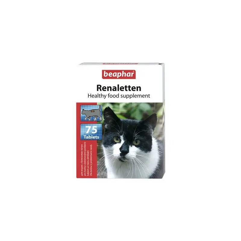 Wyjątkowa oferta BEAPHAR Renaletten - przysmak dla kotów z chorobami nerek 75 tab.