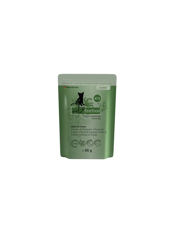 Catz Finefood Classic N.15 Kurczak i Bażant saszetka 85g Tylko do końca tygodnia