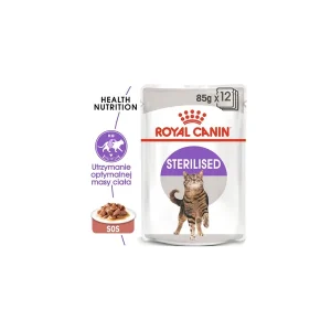 Cena promocyjna Royal Canin Sterilised w sosie karma mokra dla kotów dorosłych, sterylizowanych saszetka 85g