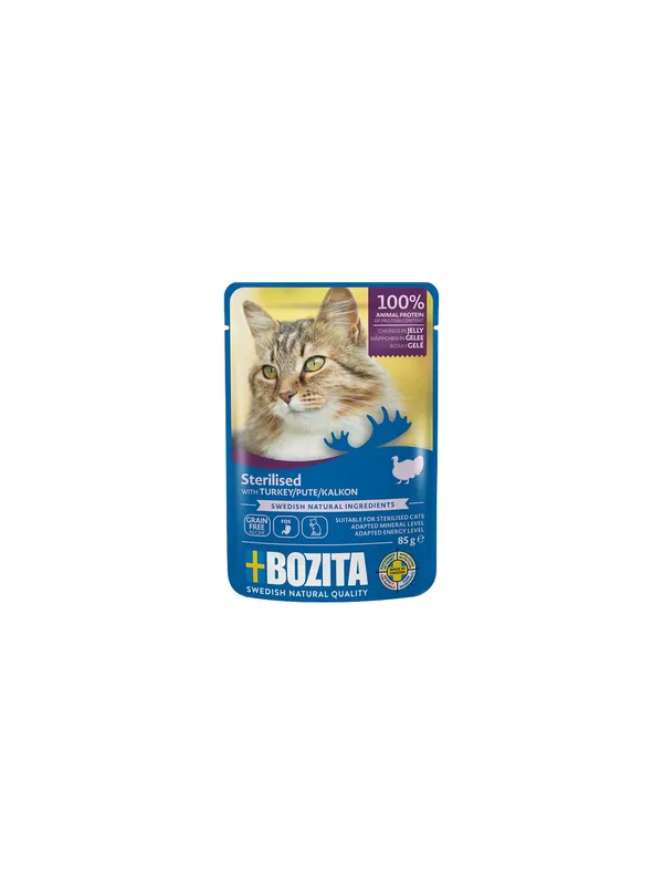 Bozita Cat Sterilised Indyk w galaretce saszetka 85g Zamów teraz