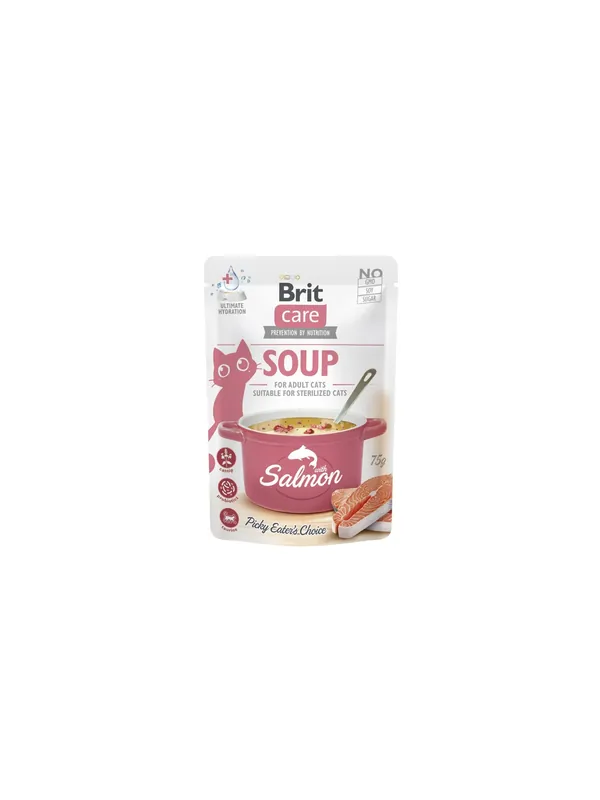 Brit Care Cat Soup Salmon saszetka 75g Okazja