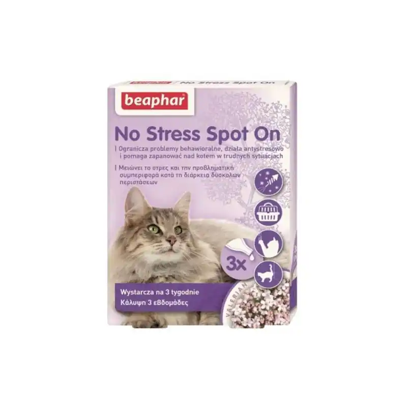BEAPHAR No Stress Spot On dla kotów - 3 pipety Oferta czasowa