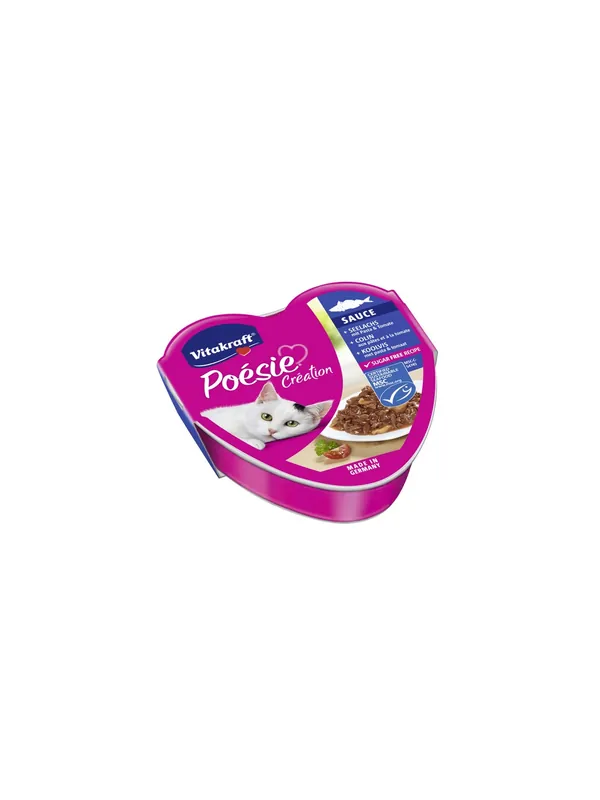Tylko do końca tygodnia Vitakraft Poesie sos dorsz z makaronem w sosie pomidorowym tacka 85g