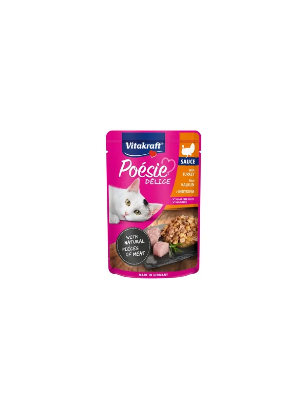 Vitakraft Poesie Deli Sauce indyk saszetka 85g Łatwy zwrot
