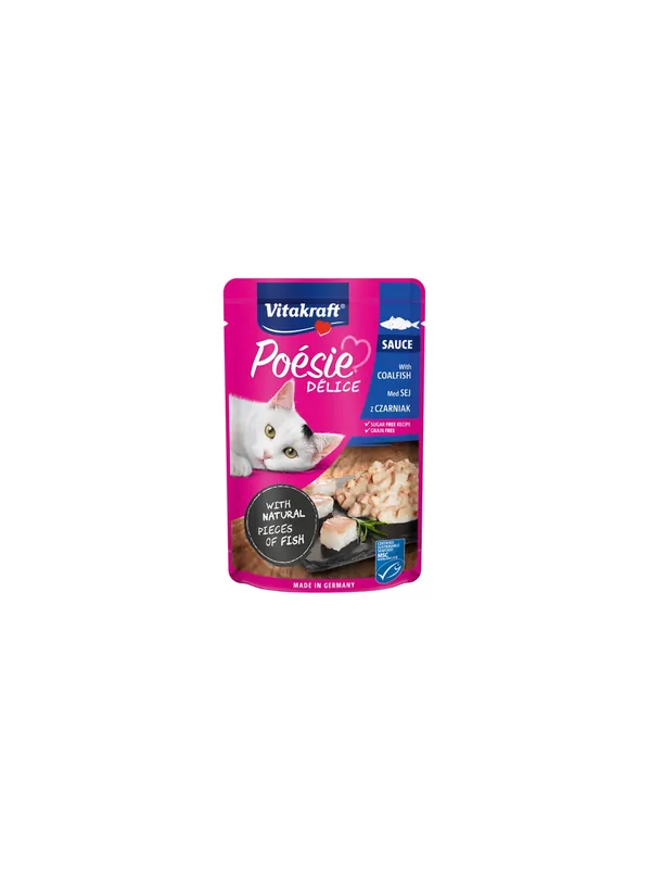 Obniżka ceny Vitakraft Poesie Deli Sauce czarniak saszetka 85g