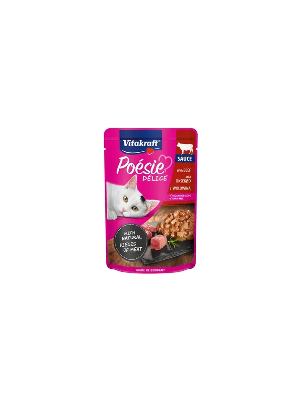 Rabat Vitakraft Poesie Deli Sauce wołowina saszetka 85g