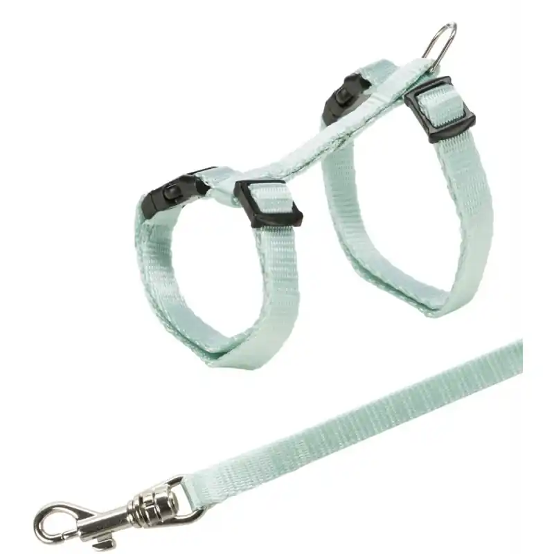Zniżka TRIXIE Szelki regulowane ze smyczą dla młodego kota 19-31cm/8mm