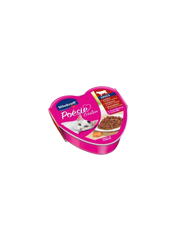 Vitakraft Poesie sos wołowina z marchewką tacka 85g Niska cena