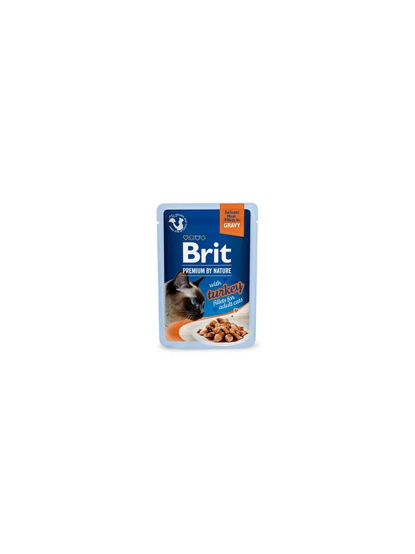 Brit Premium Cat Fillets with Turkey sos saszetka 85g Ostatnia szansa