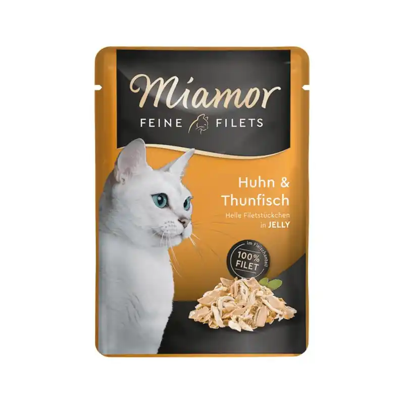 MIAMOR Feine Filets w galaretce saszetka - kurczak z tuńczykiem Szybka dostawa