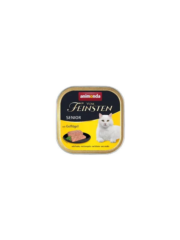Animonda vom Feinsten Cat Senior z Drobiem tacka 100g Ograniczona ilość