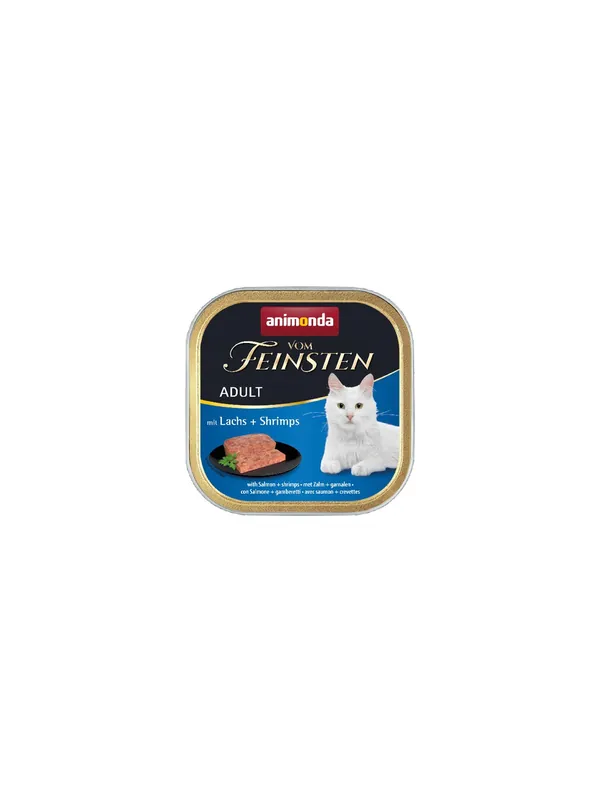 Zamów teraz Animonda vom Feinsten Cat Adult z Łososiem i Krewetkami tacka 100g