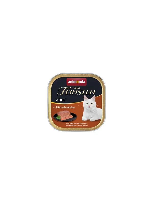 Animonda vom Feinsten Cat Adult z Wątróbką Kurczaka tacka 100g Tylko do końca tygodnia