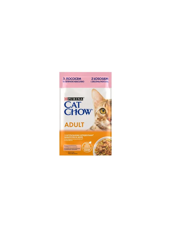 Purina Cat Chow Łosoś i zielona fasolka saszetka 85g Zamów teraz
