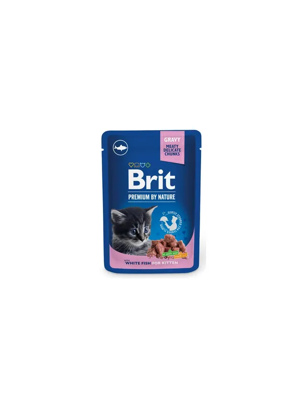 Brit Premium By Nature Cat Kitten White Fish sos saszetka 100g Nowość