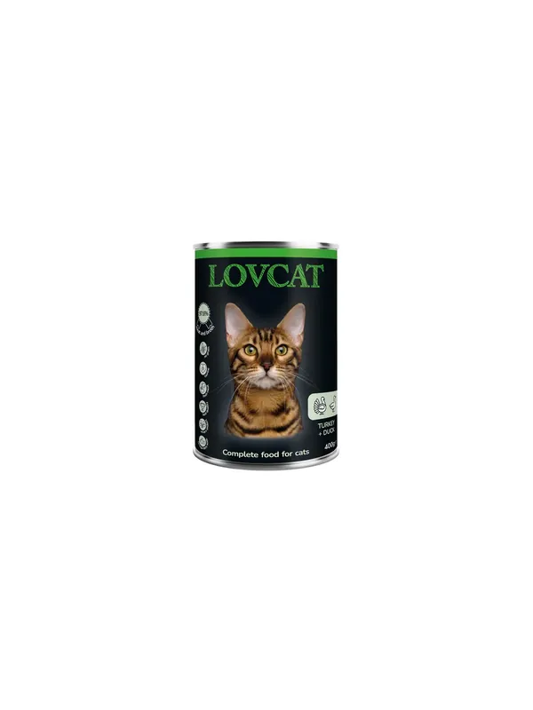 Ograniczona ilość Lovcat Best Turkey & Duck puszka 400g