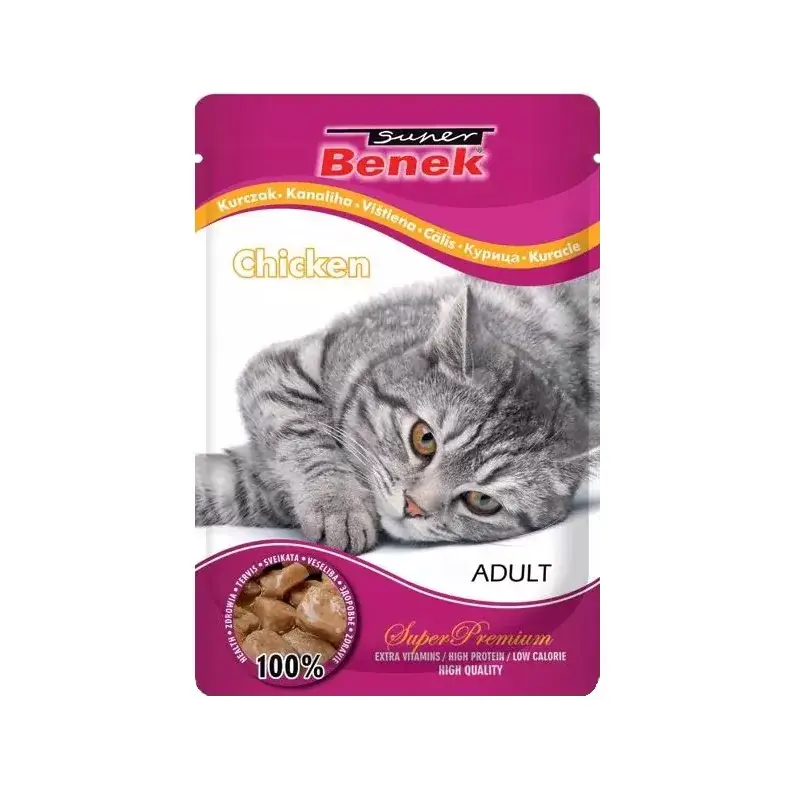 Oferta czasowa SUPER BENEK Cat Kurczak w sosie - saszetka