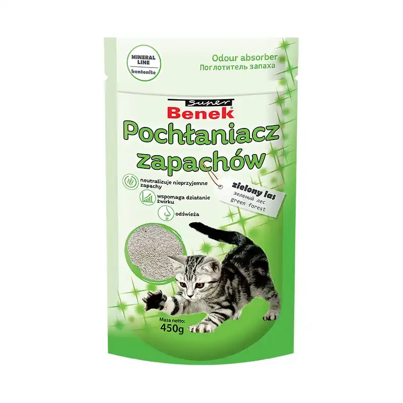 SUPER BENEK Pochłaniacz zapachów - Zielony las 450g Premium