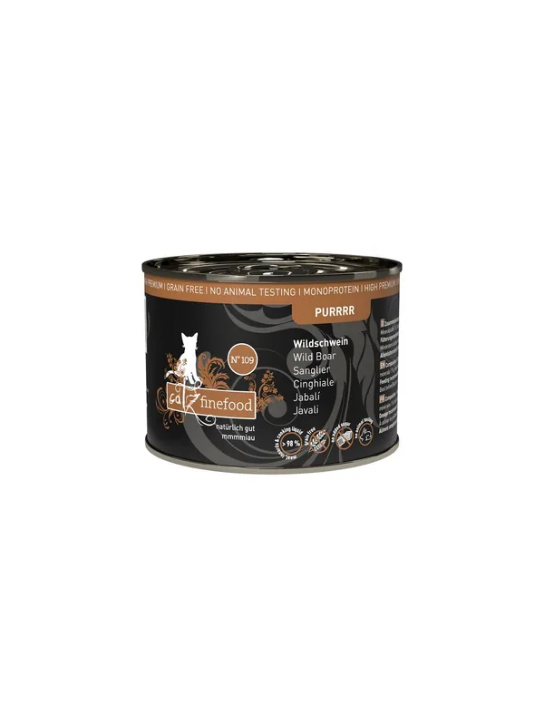 Tylko dziś Catz Finefood Pure Dzik (Purrrr N.109) puszka 200g