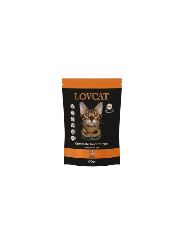 Darmowy zwrot Lovcat Pure Turkey saszetka 100g