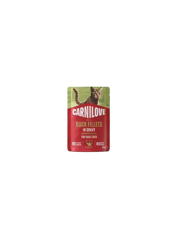 Hit cenowy Carnilove Cat Duck - kaczka w sosie saszetka 85g