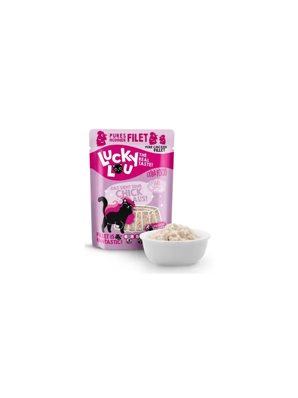 Lucky Lou Extrafood Kurczak w galaretce saszetka 70g Wyprzedaż