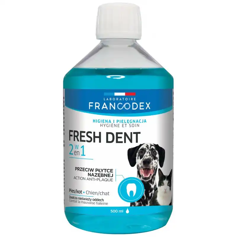 FRANCODEX Fresh Dent - płyn do higieny jamy ustnej dla psów i kotów Obniżka ceny