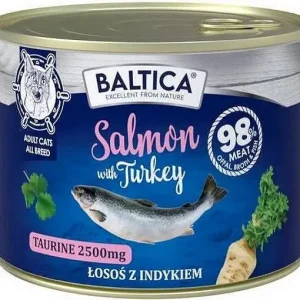 Oferta limitowana Baltica Excellent Adult Salmon&Turkey Karma z łososiem i indykiem dla kota 185g