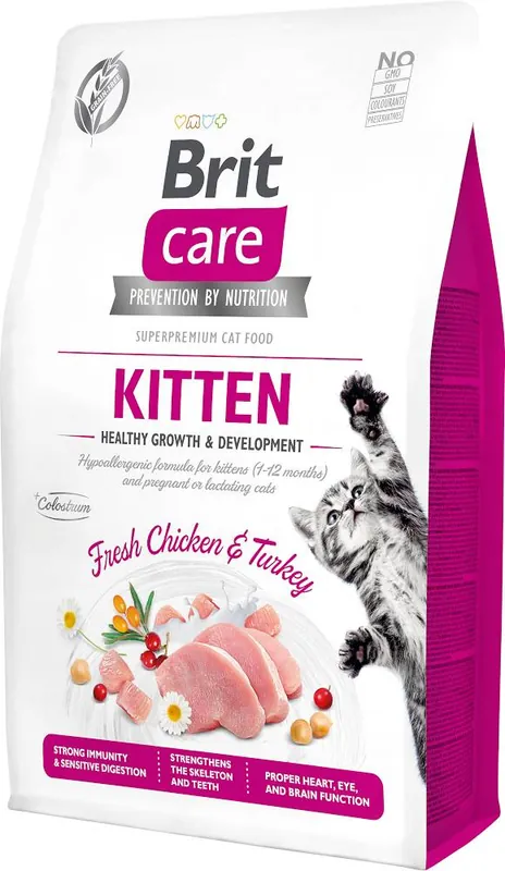 Brit Care Cat Grain-Free Kitten Karma dla kociąt 2kg Darmowy zwrot