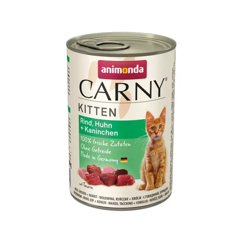 Szybka wysyłka ANIMONDA Carny Kitten - Wołowina, kurczak, królik 400g